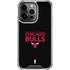NBA Chicago Bulls Standard - Black iPhone 16 Pro Clear Case